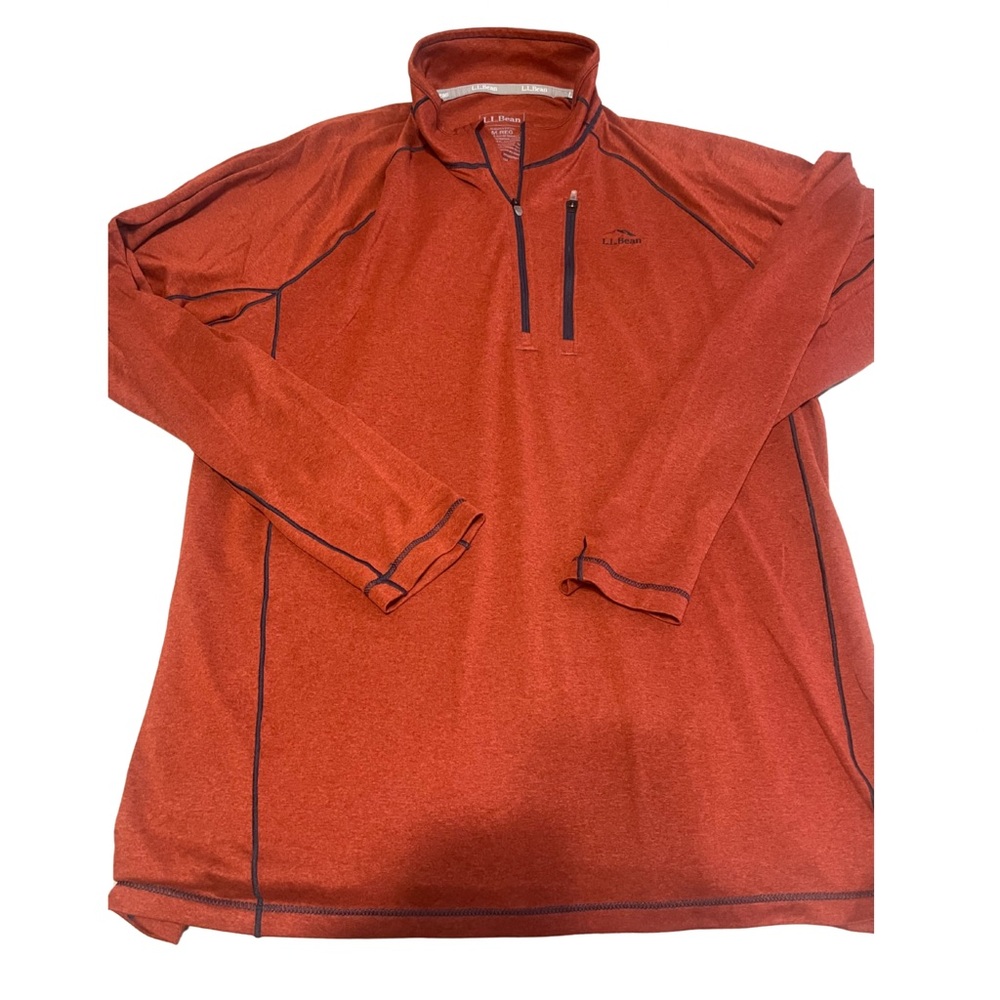 L.L. Bean Men's Red Pullover Jacket